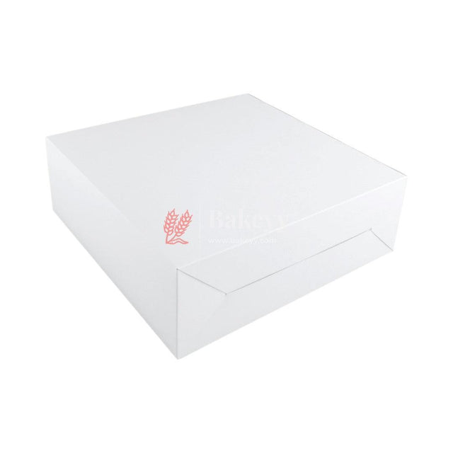 5x7x3 inch Plain White Cake Box | Birthday Cake boxes - Bakeyy.com - India - 5x7x3 inch Plain White Cake Box | Birthday Cake boxes - Pack of 50 / 5x7x3 inch