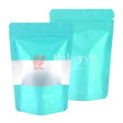 1 kg | Zip Lock Pouch |Aqua Color With Window | 17x26.5 CM | Standing Pouch | 110 GSM | - Bakeyy.com - India - 1 kg | Zip Lock Pouch |Aqua Color With Window | 17x26.5 CM | Standing Pouch | 110 GSM | - Pack Of 50 / 17x26.5 cm / 1 Kg