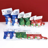 Christmas Fancy Ziplock Stocking Gift Bags – Pack of 50: Perfect for Holiday Gifting - Bakeyy.com - India - Christmas Fancy Ziplock Stocking Gift Bags – Pack of 50: Perfect for Holiday Gifting - Small