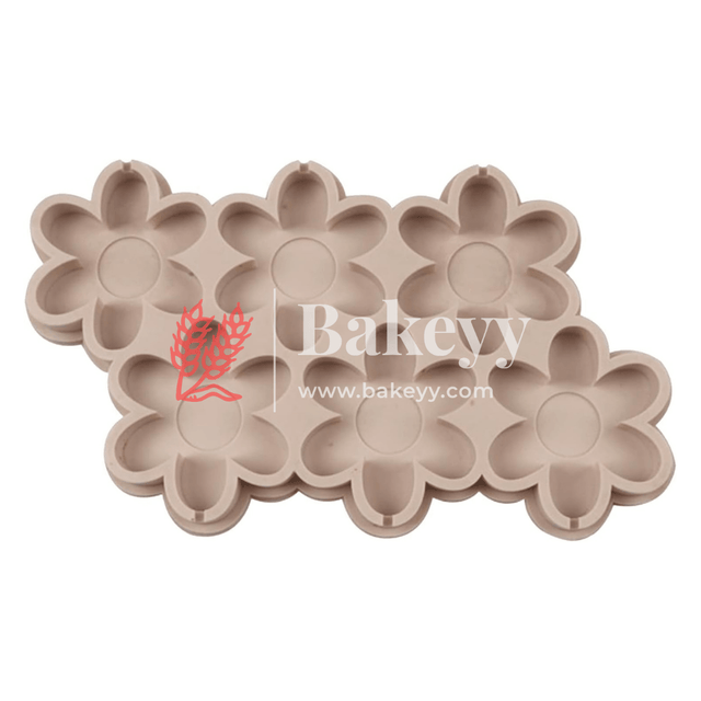 Flower Silicone Chocolate Mould | 6 Cavity - Bakeyy.com - India - Flower Silicone Chocolate Mould | 6 Cavity - Default Title