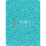 Aqua Blue Color Vermicelli Sprinklers - Bakeyy.com - India - Aqua Blue Color Vermicelli Sprinklers - 100 gm / Aqua Blue