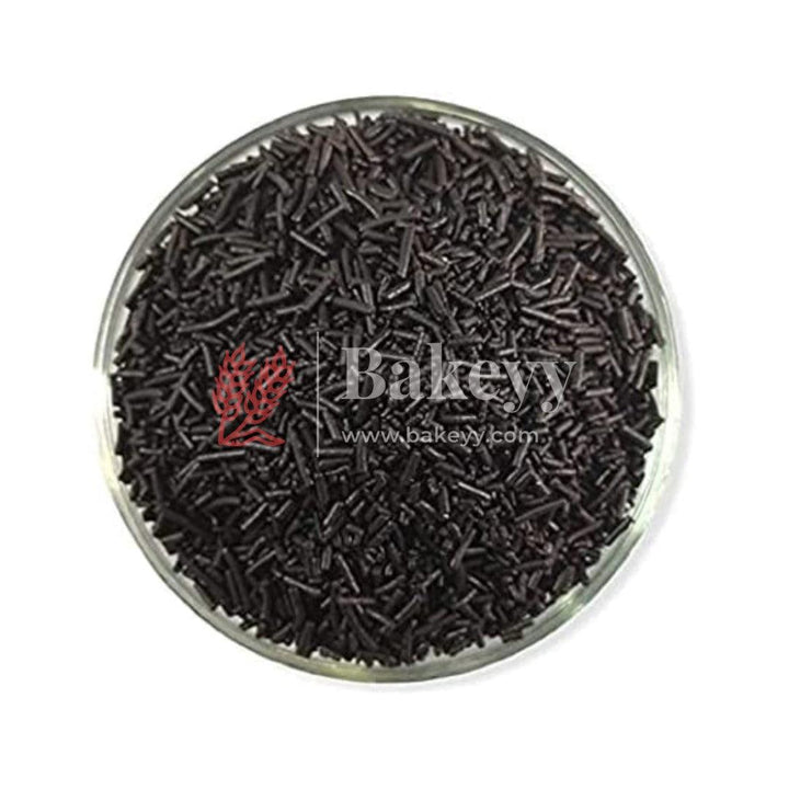 Black Color Vermicelli Sprinklers - Bakeyy.com