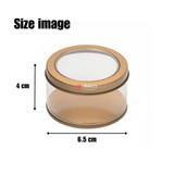 Gold Round Empty Decorative Acrylic Box | Gift Box | Chocolate Box | Sweet Box | Jewellery Box | Pvc Tin Box | Small - Bakeyy.com - India - Gold Round Empty Decorative Acrylic Box | Gift Box | Chocolate Box | Sweet Box | Jewellery Box | Pvc Tin Box | Small - Default Title