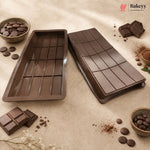1 Cavity | 16 Block Design | Rectangle Silicone Chocolate Bar Mould | Homemade Chocolate Slab Mould | Pack of 1