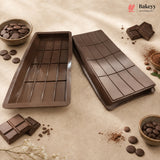 1 Cavity | 16 Block Design | Rectangle Silicone Chocolate Bar Mould | Homemade Chocolate Slab Mould | Pack of 1