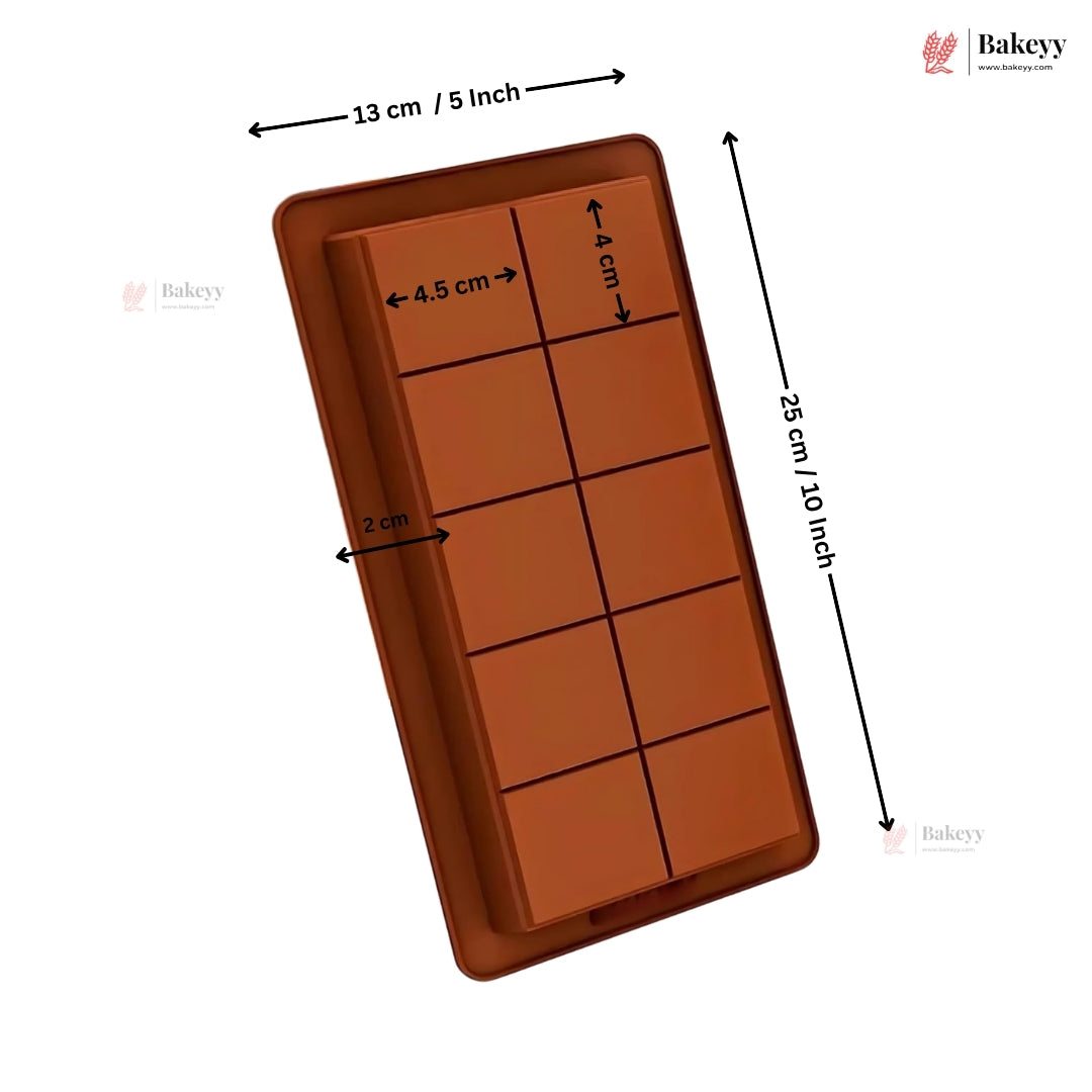 1 Cavity Silicone Chocolate Bar Mould for Homemade Chocolate and Kunafa Making  | Pack of 1