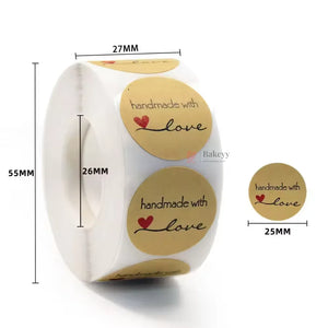 1 Inch Kraft Theme Thank You Stickers