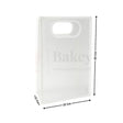 Transparent Gift Bag - White | Oval‑Cut Handle| Pack Of 12 - Bakeyy.com - India - Transparent Gift Bag - White | Oval‑Cut Handle| Pack Of 12 - 30x22x11 Cm
