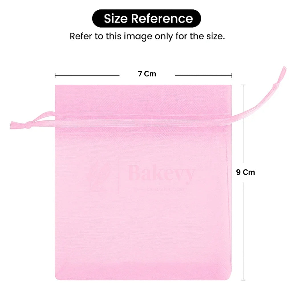 Light Pink Colour Organza Potli Bag