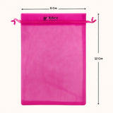 Dark Pink Organza Potli Bag