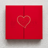 Red Colour Folding Gift Box with Heart| 1 Piece