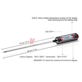 Black Food Thermometer, Digital Cooking Round Instant Read Meat Kitchen Thermometer With Pen | TP 1 - Bakeyy.com - India - Black Food Thermometer, Digital Cooking Round Instant Read Meat Kitchen Thermometer With Pen | TP 1 - Default Title