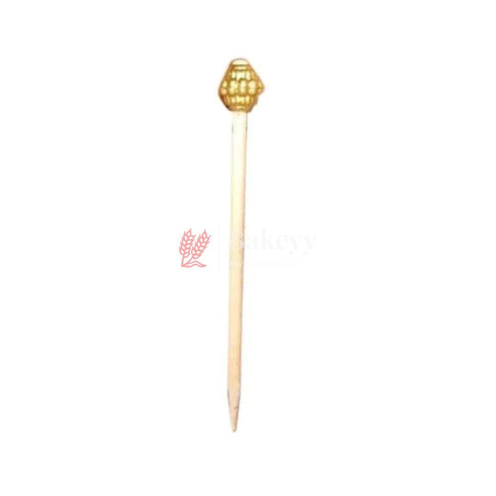 Fancy Toothpicks | Chocolate Toothpicks | With Flower in Top | Pack Of 70 - Bakeyy.com