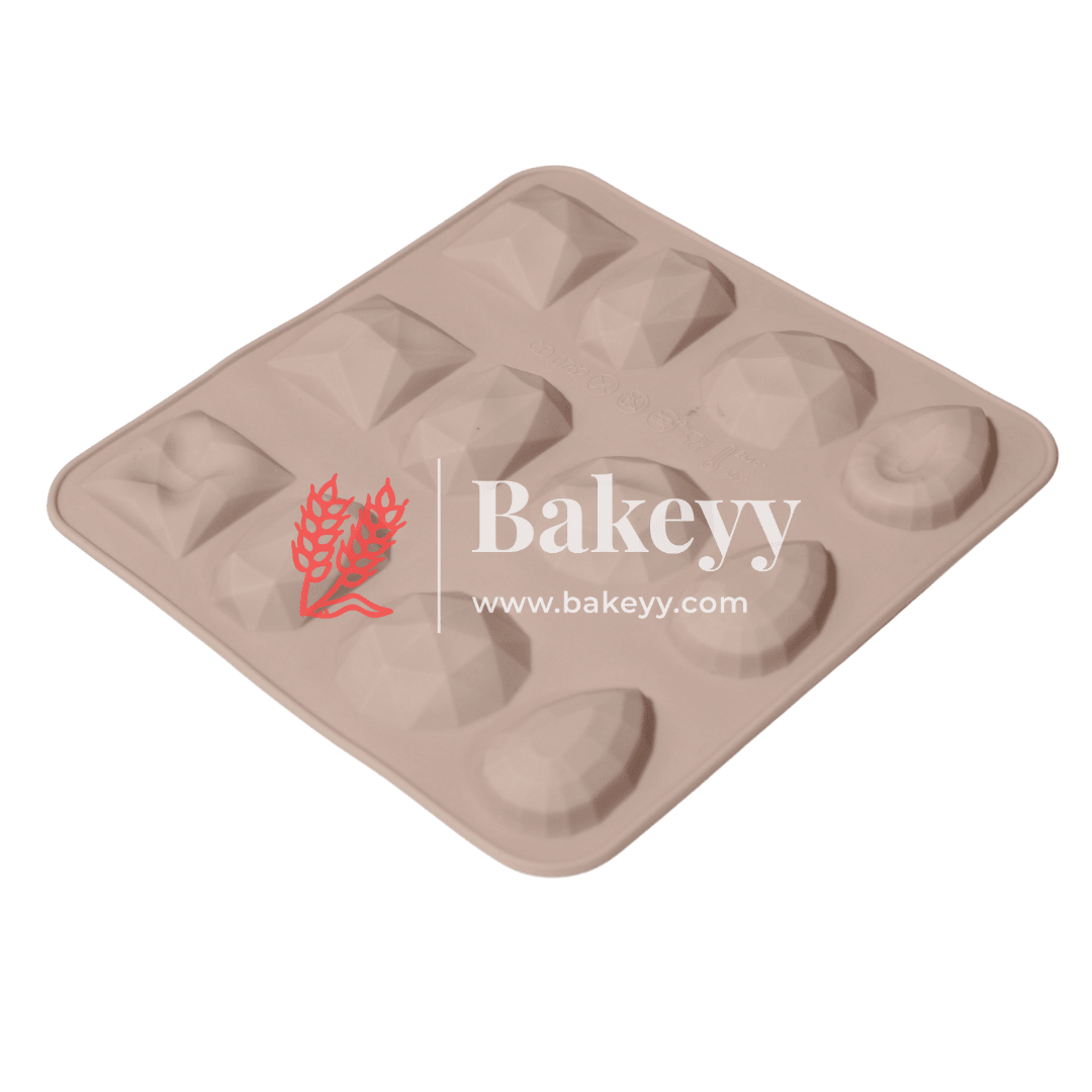 Silicone Mold for Chocolates, Non Stick, Dishwasher Safe, 4 shapes - Bakeyy.com - India - Silicone Mold for Chocolates, Non Stick, Dishwasher Safe, 4 shapes - Default Title