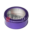 Round Empty Decorative Acrylic Box | Gift Box | Chocolate Box | Sweet Box | Jewellery Box | Pvc Tin Box | Big | - Bakeyy.com - India - Round Empty Decorative Acrylic Box | Gift Box | Chocolate Box | Sweet Box | Jewellery Box | Pvc Tin Box | Big | - Purple