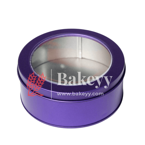 Pink Round Empty Decorative Acrylic Box | Gift Box | Chocolate Box | Sweet Box | Jewellery Box | Pvc Tin Box | Big | - Bakeyy.com - India - Pink Round Empty Decorative Acrylic Box | Gift Box | Chocolate Box | Sweet Box | Jewellery Box | Pvc Tin Box | Big | - Purple