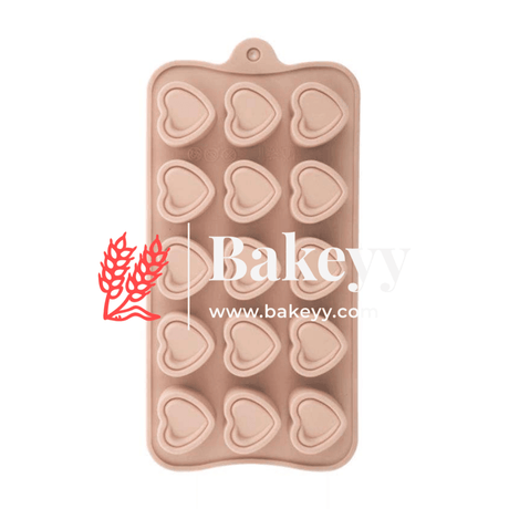 Heart Silicone Chocolate Mould | Chocolate Making and Shaping Mould | - Bakeyy.com - India - Heart Silicone Chocolate Mould | Chocolate Making and Shaping Mould | - Default Title