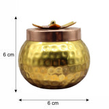 Dry Fruit Jar for Gifting | Designed Jar | Copper tin & Copper lid | - Bakeyy.com - India - Dry Fruit Jar for Gifting | Designed Jar | Copper tin & Copper lid | - Default Title