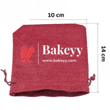 Maroon Jute Potli Bag | Gift Return Gifts Bags | Drawstring Bags | (Pack of 10) - Bakeyy.com - India - Maroon Jute Potli Bag | Gift Return Gifts Bags | Drawstring Bags | (Pack of 10) - 10 X 14 CM
