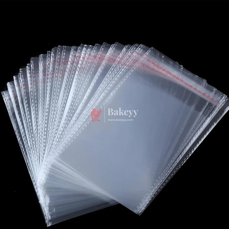 7x9 Inch | Cellophane Bags Transparent Self Sealing Envelope Crystal Bag | Pack of 100 - Bakeyy.com - India - 7x9 Inch | Cellophane Bags Transparent Self Sealing Envelope Crystal Bag | Pack of 100 - Default Title