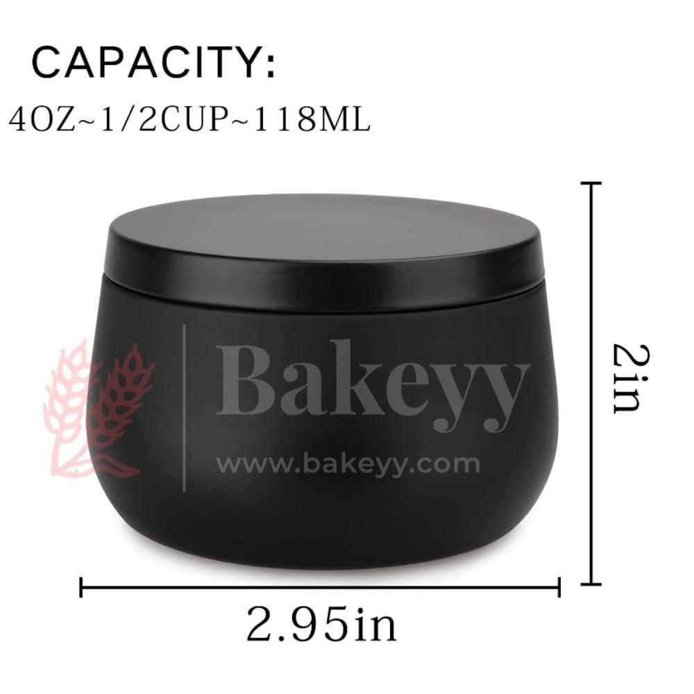 Black Candle Tin Box | Empty Decorative Tin Box | Chocolate Box | Candy Box | Gift Box | Pack Of 8 - Bakeyy.com - India - Black Candle Tin Box | Empty Decorative Tin Box | Chocolate Box | Candy Box | Gift Box | Pack Of 8 - Pack of 8