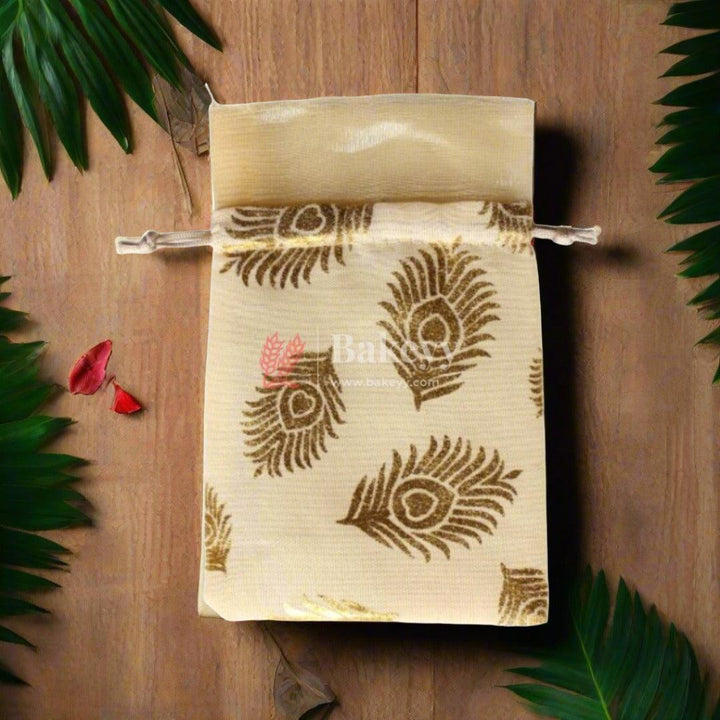 4x6 Inch | Elegant Red Drawstring Gift Bag | Drawstring Bags - Bakeyy.com