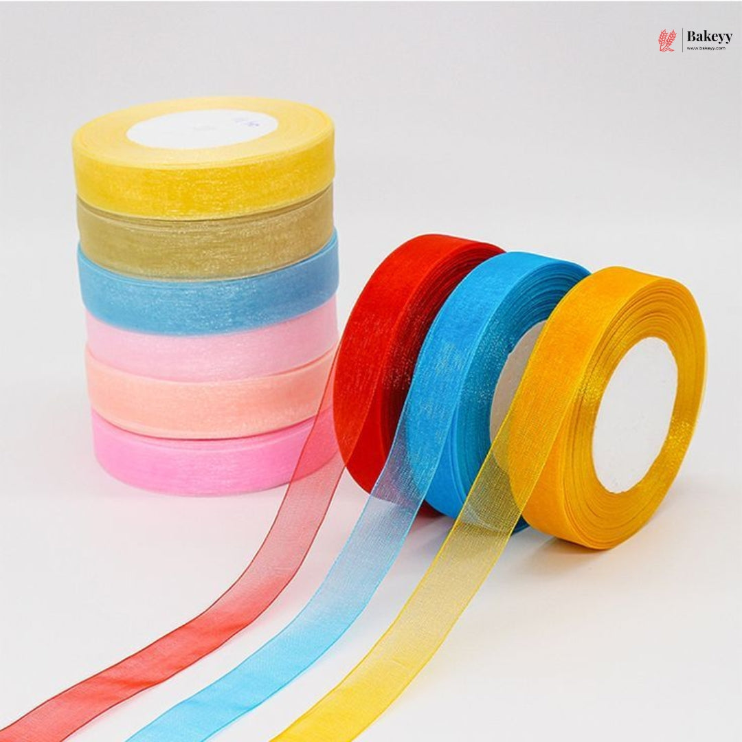 Set of colorful ribbons on a white background with 'Bakeyy' branding.