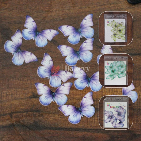 10 Pcs Butterfly Decoration Topper | 3D Butterfly Party Decorations - Bakeyy.com - India - 10 Pcs Butterfly Decoration Topper | 3D Butterfly Party Decorations - Design 1