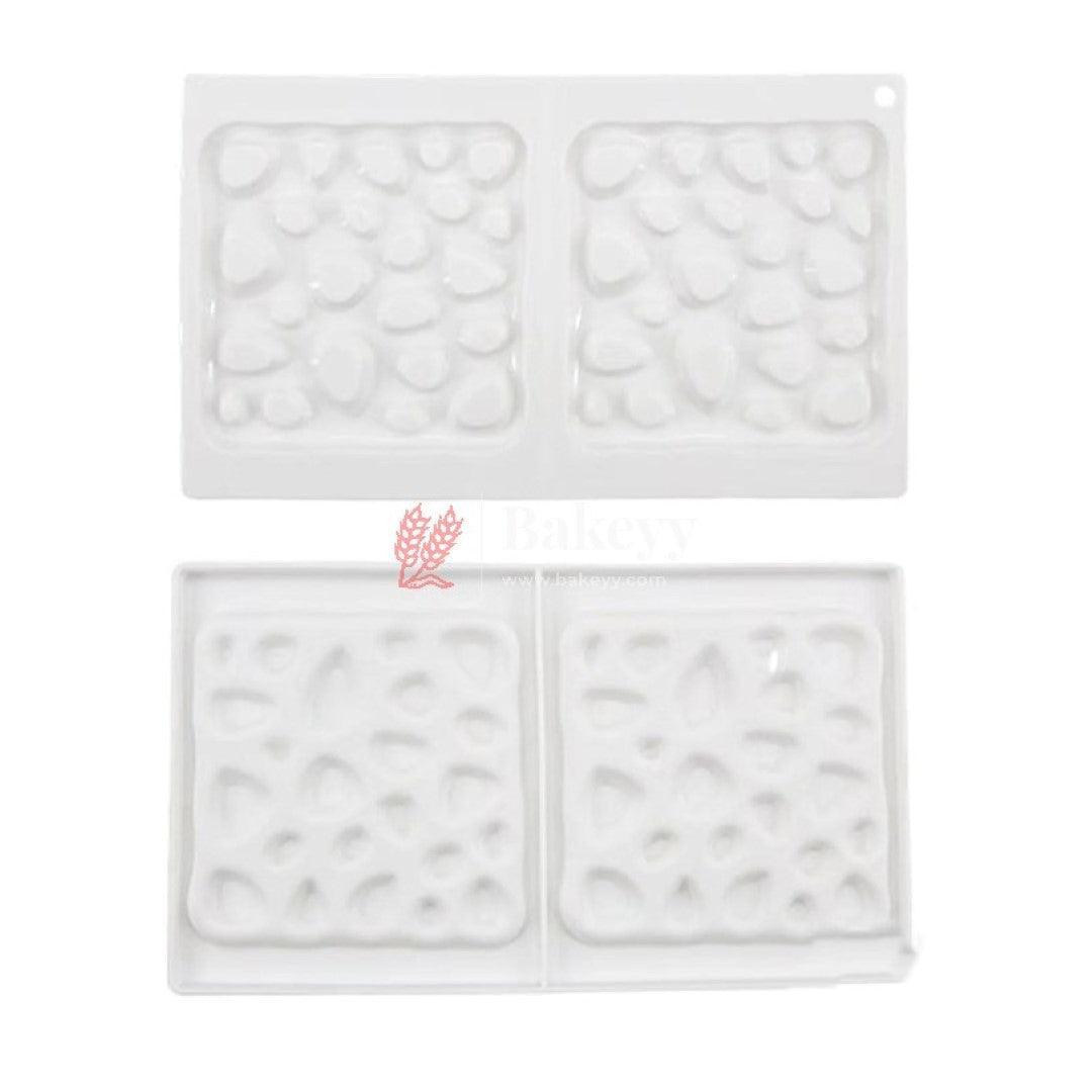 2 Cavity Silicon 3D Square Bubble shape Entremet Cake Mould Mousse Mould - Bakeyy.com - India - 2 Cavity Silicon 3D Square Bubble shape Entremet Cake Mould Mousse Mould - Default Title