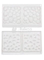 2 Cavity Square Stone Garnishing Shape Cake Moulds - Bakeyy.com - India - 2 Cavity Square Stone Garnishing Shape Cake Moulds - Default Title