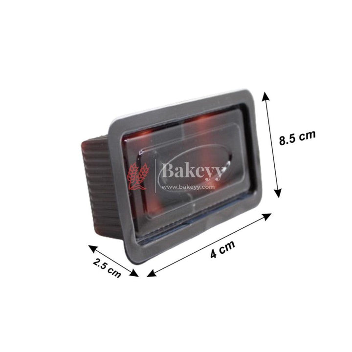 2 Cavity Tray With Transparent Lid (Pack Of 25) - Bakeyy.com