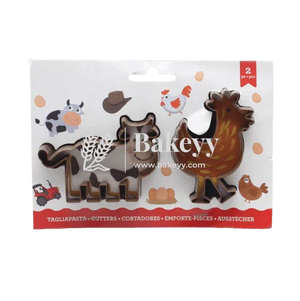 2-pieces-cow-andamp-hen-cookie-cutter-bakeyy-com-1 - Bakeyy.com