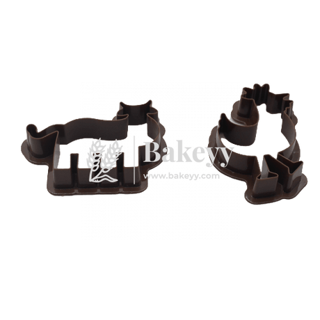 2 Pieces Cow &amp; Hen Cookie Cutter - Bakeyy.com - India - 2 Pieces Cow &amp; Hen Cookie Cutter - Default Title