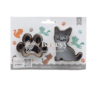 2-pieces-paw-andamp-cat-cookie-cutter-bakeyy-com-1 - Bakeyy.com