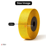 25mtr Premium 2.5cm Metallic Gold Ribbon Roll – Elegant Shiny Finish| 1 Roll