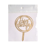 3" inch Happy Birthday Cake Topper - D20