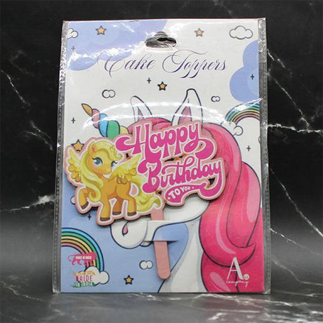 Cake Topper Happy Birthday - Bakeyy.com - India - Cake Topper Happy Birthday - Default Title