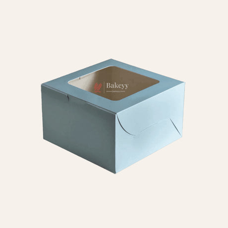 7x7x5 Inch Cake Box With Square Top Window ITC Quality | Pack Of 25 - Bakeyy.com - India - 7x7x5 Inch Cake Box With Square Top Window ITC Quality | Pack Of 25 - Default Title
