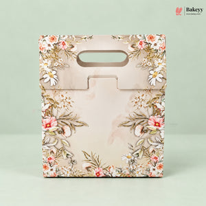 Bloom Printed Window Gift Box with Handle | Pack of 10