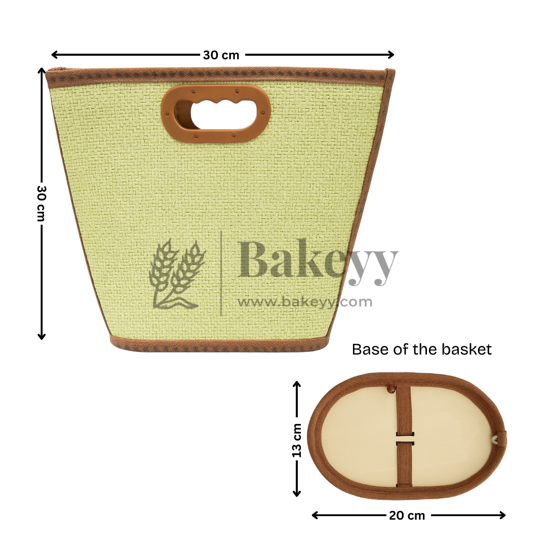 30x30 cm | Foldable Cane Baskets with Handle | 1 Piece