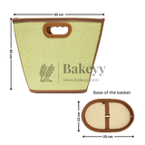 30x30 cm | Foldable Cane Baskets with Handle | 1 Piece
