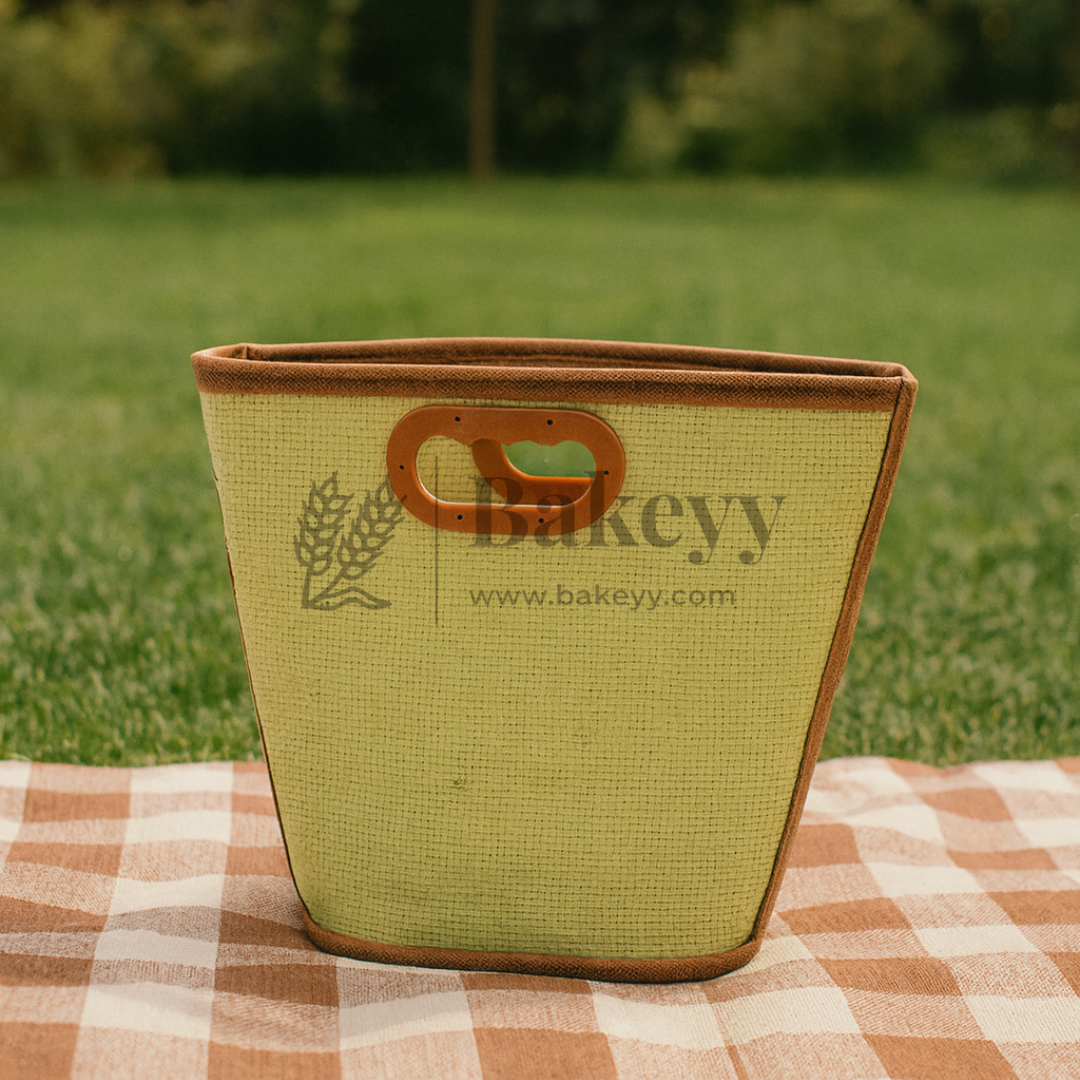 30x30 cm | Foldable Cane Baskets with Handle | 1 Piece