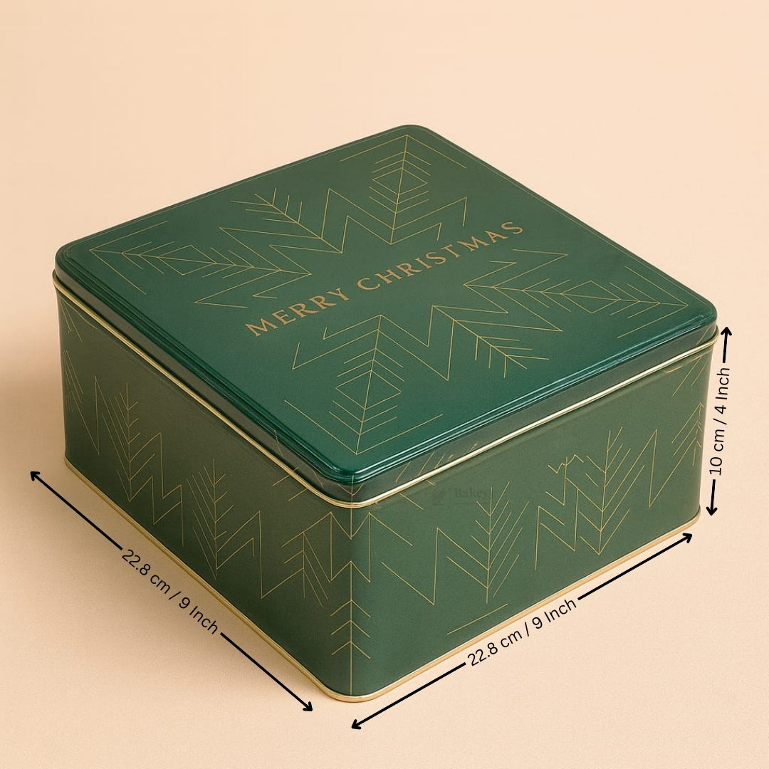 Christmas Hamper Square Tin Box | Hamper Box | Gift Box