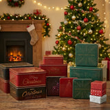 Christmas Hamper Square Tin Box | Hamper Box | Gift Box