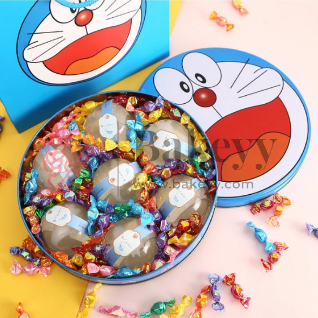 Doraemon Tin Box| Perfect for Gifting Candies, Cookies| 1 Piece - Bakeyy.com - India - Doraemon Tin Box| Perfect for Gifting Candies, Cookies| 1 Piece - Default Title