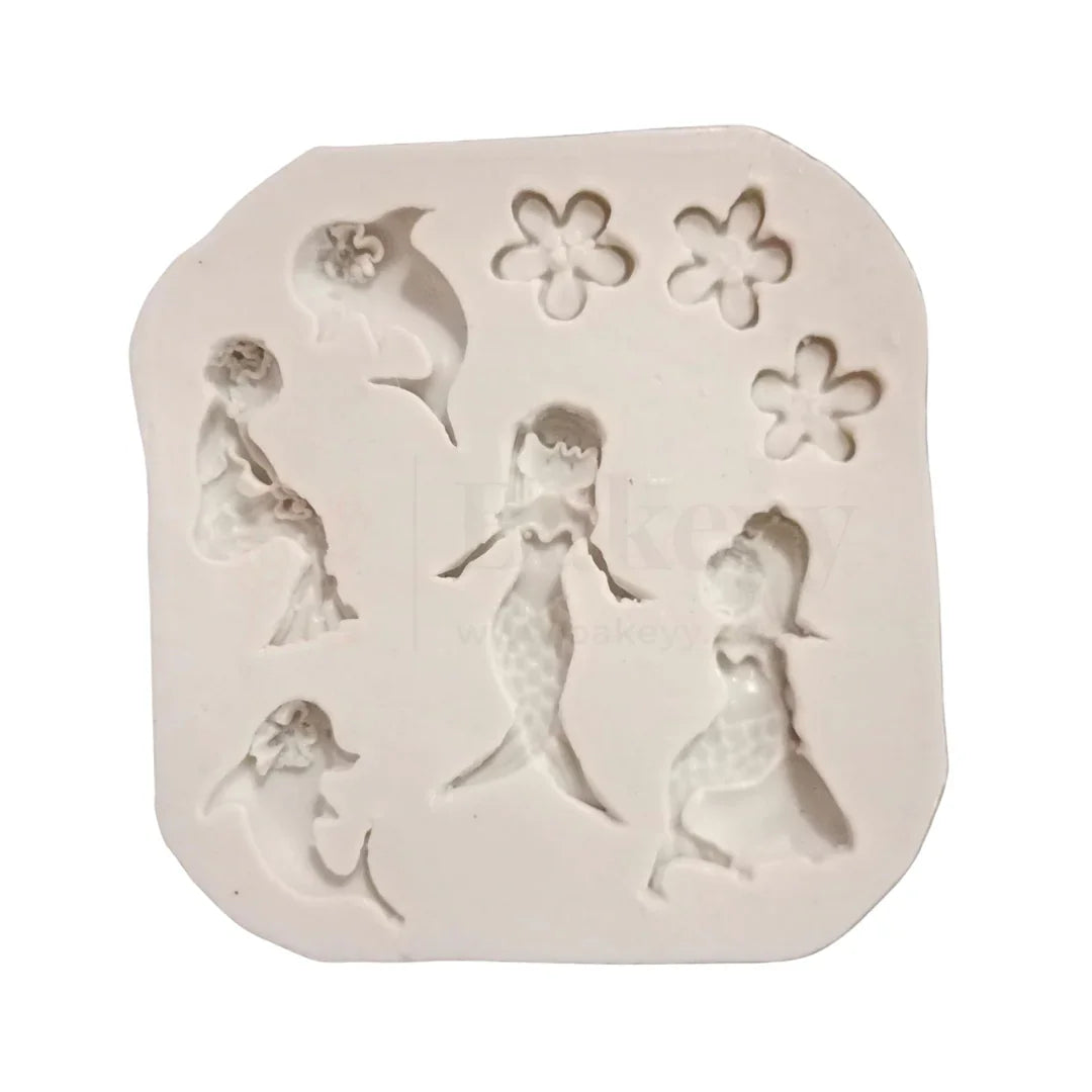 1205 | Mermaid Shape Silicone Fondant Mould - 1 Piece