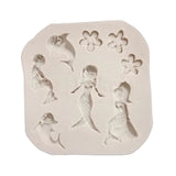 1205 | Mermaid Shape Silicone Fondant Mould - 1 Piece