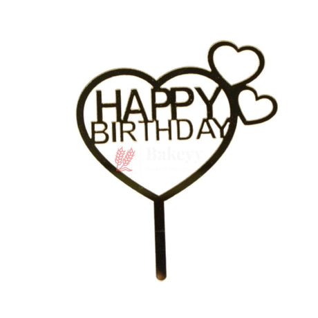 4" inch Happy Birthday Cake Topper - Bakeyy.com - India - 4" inch Happy Birthday Cake Topper - Default Title