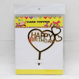 4" inch Happy Birthday Cake Topper - Bakeyy.com - India - 4" inch Happy Birthday Cake Topper - Default Title