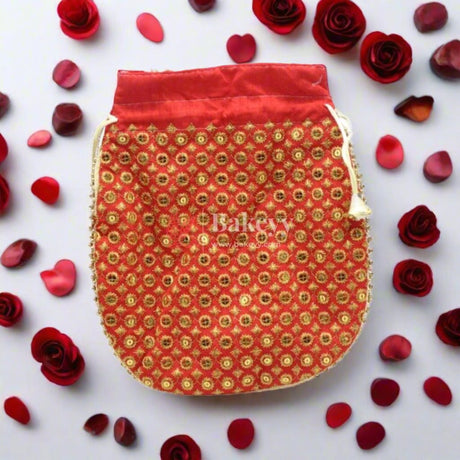 20x24 CM Fancy Potli Bag Return Gifts For Ladies MultiColour - Bakeyy.com - India - 20x24 CM Fancy Potli Bag Return Gifts For Ladies MultiColour - Default Title